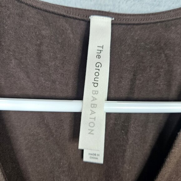 The Group Babaton Brown Sleeveless V-neck Stretch Romper Women's Size XS - Picture 8 of 8